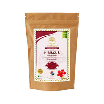hibiscus benefits for skin - Wild Organic Hibiscus Flower Powder for Skin and Hair Care
