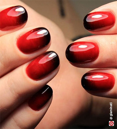 Negative space nail art