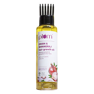 Plum Onion Hair Growth Oil For Hair Fall Control With Bhringraj Oil
