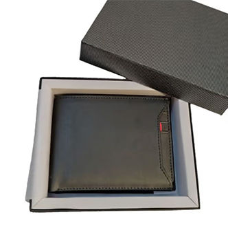 90 Feet By Dharavi Market Black Wallet With External Card Holder
