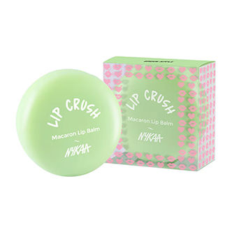  Nykaa Moisturising Macaron Lip Balm With Shea Butter, Almond Oil & Vitamin E - Green Apple
