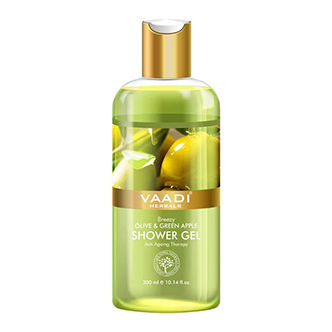 Vaadi Herbals Breezy Olive & Green Apple Shower Gel
