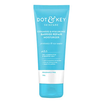 pregnancy safe moisturizer - Dot & Key Hyaluronic + Ceramide Barrier Repair Hydrating Face Moisturizer
