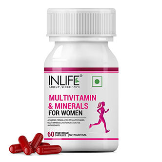 benefits multivitamin tablets - INLIFE Multivitamins & Minerals For Women 60 Capsules