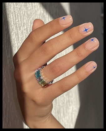 sparkle nail art
