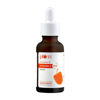 Plum 15% Vitamin C Glow Face Serum - Dermat Tested To Fight Dark Spots, Pigmentation & Dull Skin
