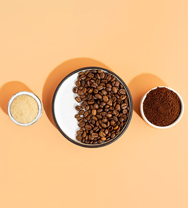 coffee and sugar in a bowl