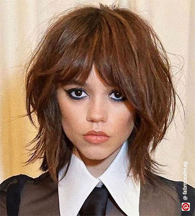 Jenna ortega in a wolf cut