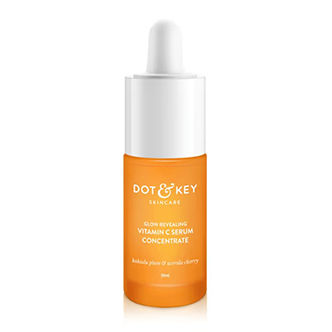 Dot & Key Vitamin C Face Serum With Hyaluronic For Glowing Skin, Reduces Dark Spots - how to use vitamin c serum on face at night