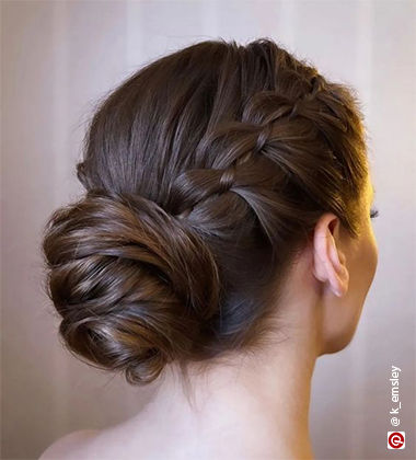 Bun With Braids hairstyle
