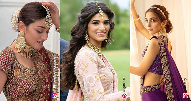 6 Hairstyles To Wear With A Matha Patti For A Regal Look