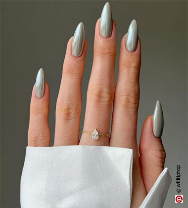pastel chrome nails