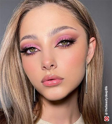 Rosy Pink Eye Look
