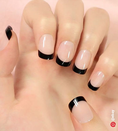 french tip nail designs - Wednesday French nails
