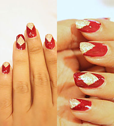 Geometric Glitter Pattern