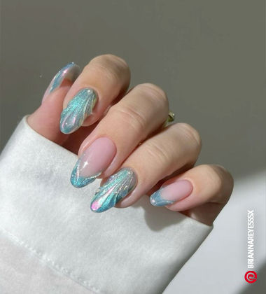 Mermaid Glitter Nail Art