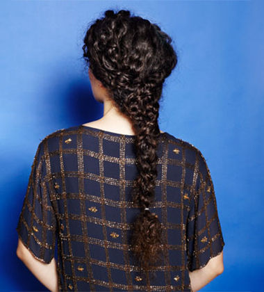 Fused Triple Braid Curly Hairstyle
