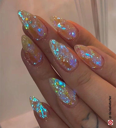 Crystal Nails - Korean nail designs