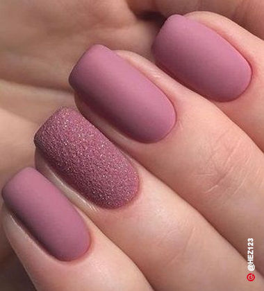 matte nails with designs - velvet crumble