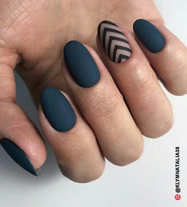  matte nail art ideas - greater than blues
