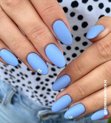 nail designs with matte - daisy pop