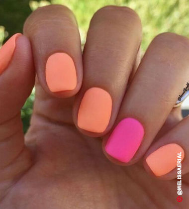 matte nail designs -  summer soirée