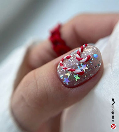 Charms Christmas Nail Art