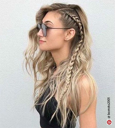 Long Side Braid Hairstyle