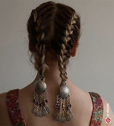 Accessorised Braid Hairstyle
