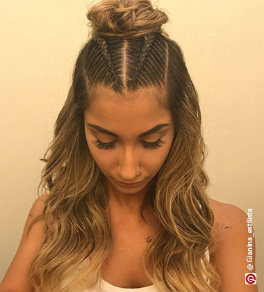 Man Bun Braided Hairstyle