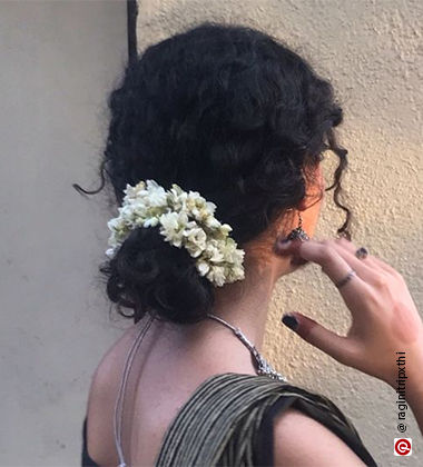 Classic Bun Gajra Hairstyle For Short Hair