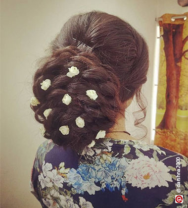 Just The Flowers Gajra Hairstyle