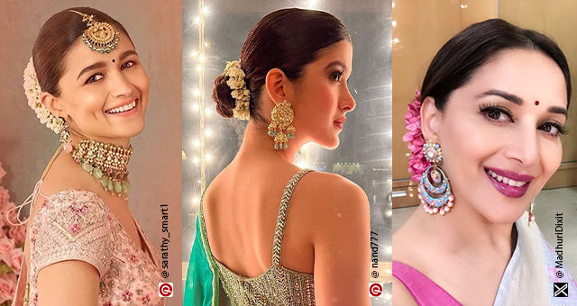 20 Stunning Gajra Hairstyles For Short & Long Hair