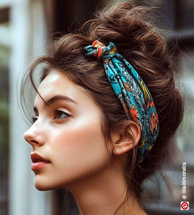 round face hairstyles - pin-up style