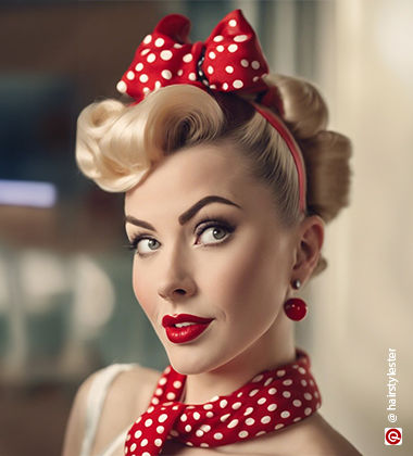 round face hairstyles tousled retro hairstyle 