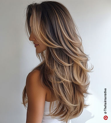 hairstyle for layered hair - long layers of elegance