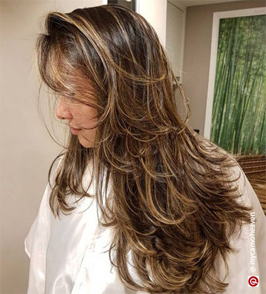 hairstyle for layer cut -  messy layers