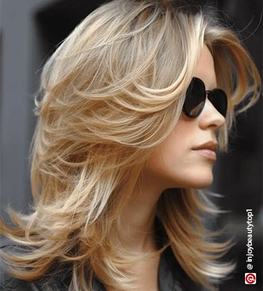 hairstyle for layer cut - ruffled haircut