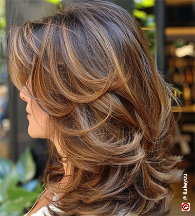 hairstyle for layered hair - the boho chic ombre 