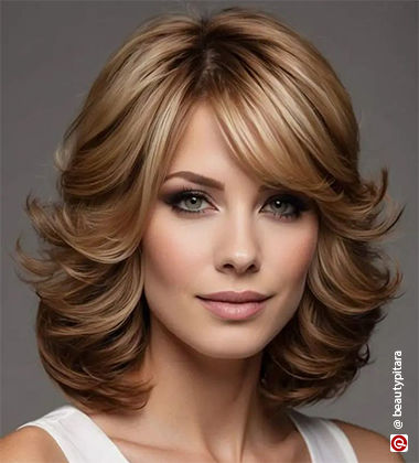 hairstyle for layered hair - trad wife layers