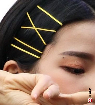 hairstyles for straight hair with Barretettes