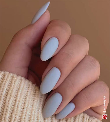 matte grey nails