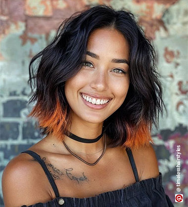  woman with orange hair
