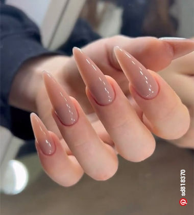 Negative space nail art