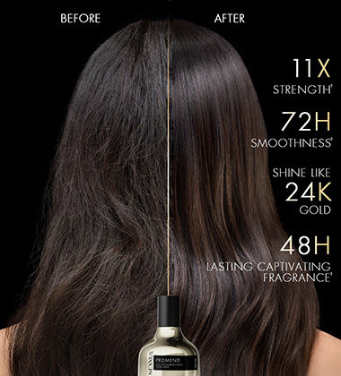 Before and after using the Nexxus Promend Oil Resurrection For Hair 