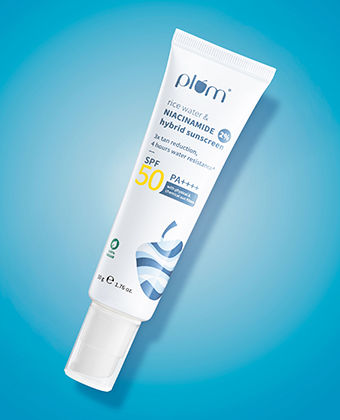 Plum Bestselling 2% Niacinamide & Rice Water SPF 50 PA+++ Sunscreen, For Oily, Normal & Dry Skin