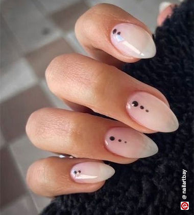simple easy nail art designs - designed with dots