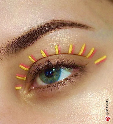 festive eye makeup - even when the sun don’t shine

