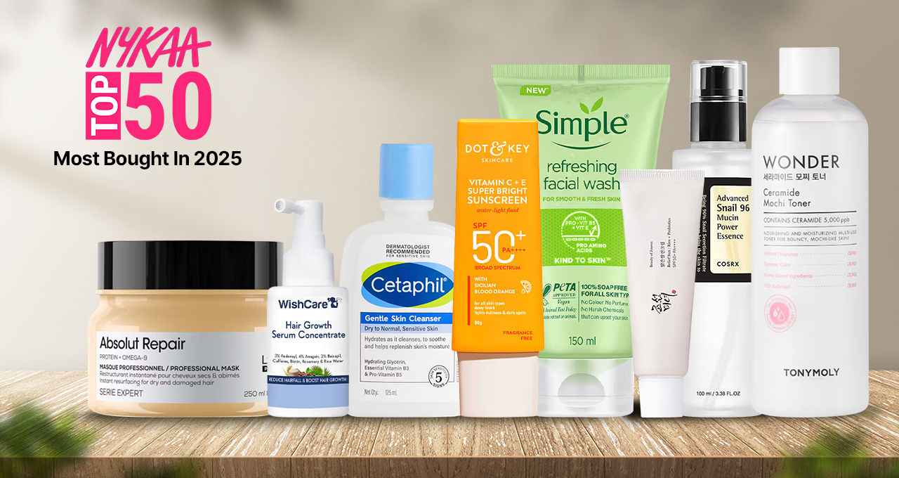 Top 50 Bestsellers On Nykaa: Most Purchased Items In 2025
