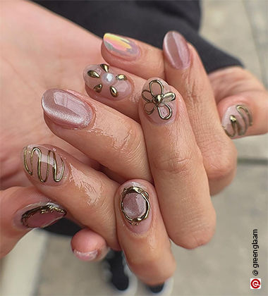 festive eye makeup - sunset soiree